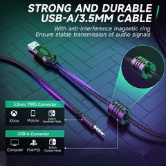 FIFINE 3.5mm / USB gaming headset with microphone, 50mm driver