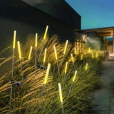 Salcar 2er Set LED Solar Gartenleuchte mit Blasen-Säulen Salcar