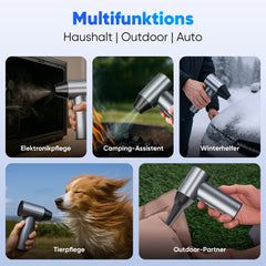 SALCAR Elektrisches Staubgebläse X7 – Tragbares 3-Gang Air Duster mit Ultrakurzer Laufzeit für PC, Auto & Outdoor