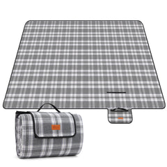 Sekey XXL Picknickdecke 200x200 cm – Waschbare & Schmutzabweisende Camping- und Stranddecke, Faltbar & Gepolstert für Outdoor, Park & Garten