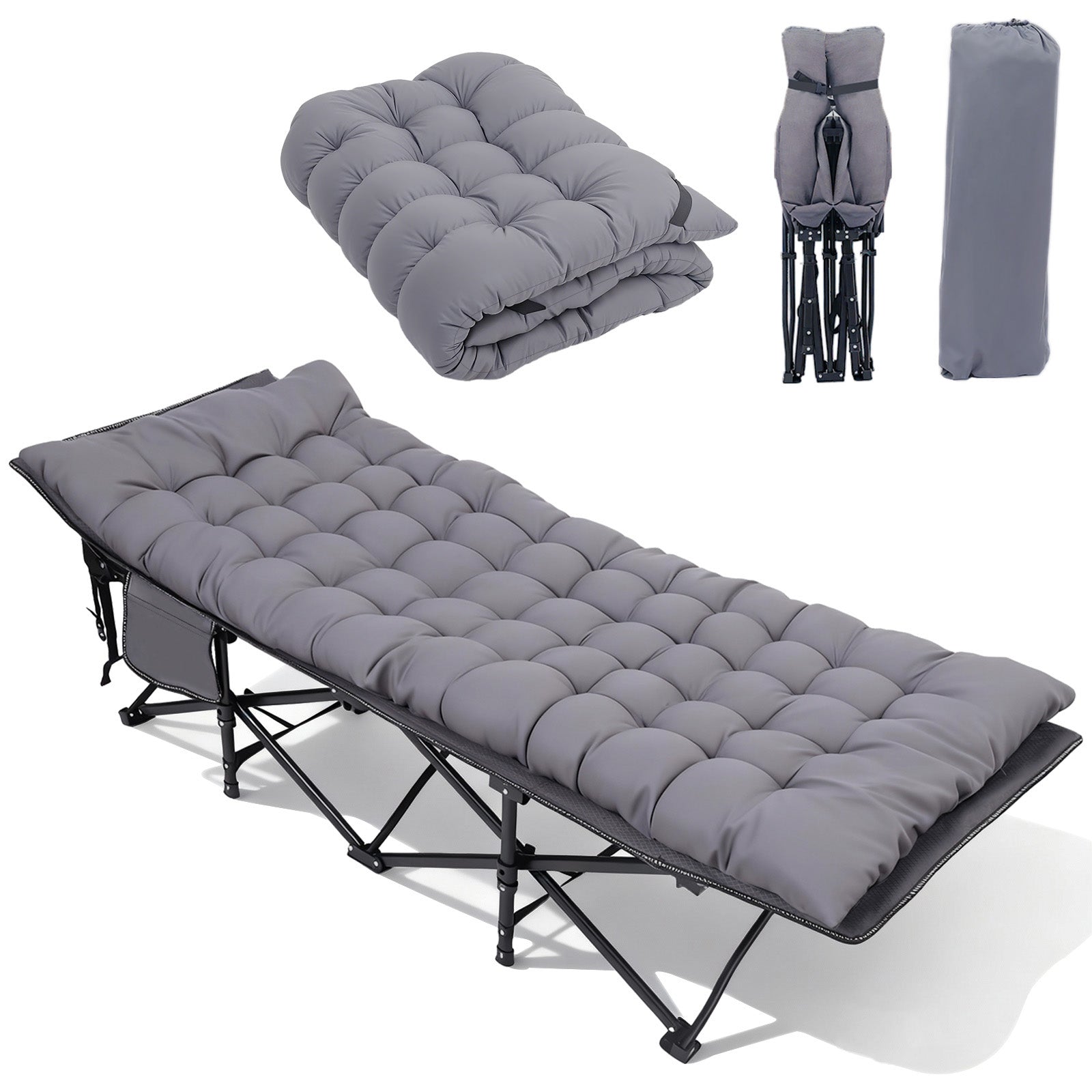 Sekey XXL Feldbett Klappbar 190×71×35 cm überbreit