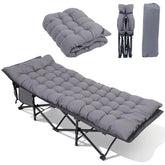 Sekey XXL Feldbett Klappbar – 190×71×35 cm überbreit | Stahlrahmen bis 200 kg | 1200D Oxford | Inkl. abnehmbarer Matratze & Seitentasche – Ideal für Camping & Gäste