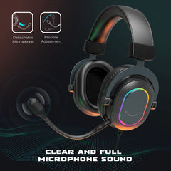FIFINE USB Gaming Headset with Microphone, 3 EQ Modes and 50mm Driver
