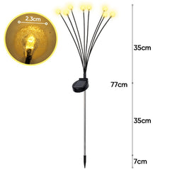 Salcar 2er Set LED Solar Gartenleuchte mit Blasen-Kugeln