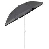 Sekey 3-in-1 Sonnenschirm mit Erdspieß 160cm – höhenverstellbar & neigbar, UV-Schutz 50+, stabiler Strandschirm für Strand, Garten & Camping