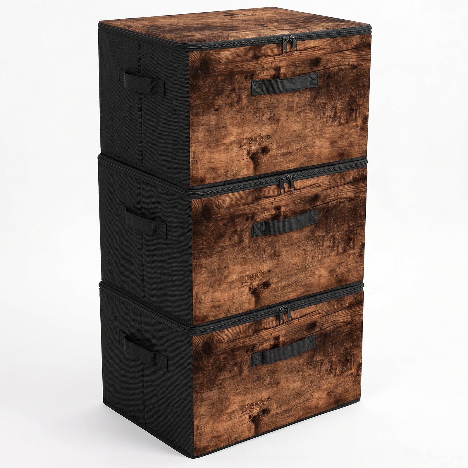 Sekey Aufbewahrungsboxen mit Deckel & Griffen – Faltbare Stoffboxen Or – sekeymall