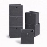 Sekey 6er Set Aufbewahrungsboxen 30 × 30 × 30 cm – Faltbare Stoffboxen mit Griff für Regal & Schrank