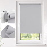 Salcar Thermorollo ohne Bohren Klemmfix Hellgrau – Verdunkelungsrollo für Fenster & Tür mit Thermobeschichtung, Sonnenschutz, Hitzeschutz & Sichtschutz