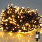Salcar LED Lichterkette Weihnachten Warmweiß, 5–15 m, 85–220 LEDs, IP44 Outdoor, 8 Modi, Timer & Memory
