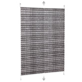 Sekey Plissee ohne Bohren, Lichtschutz Rollo Klemmfix aus Vliesstoff für Fenster & Türen, in dunkelgrau