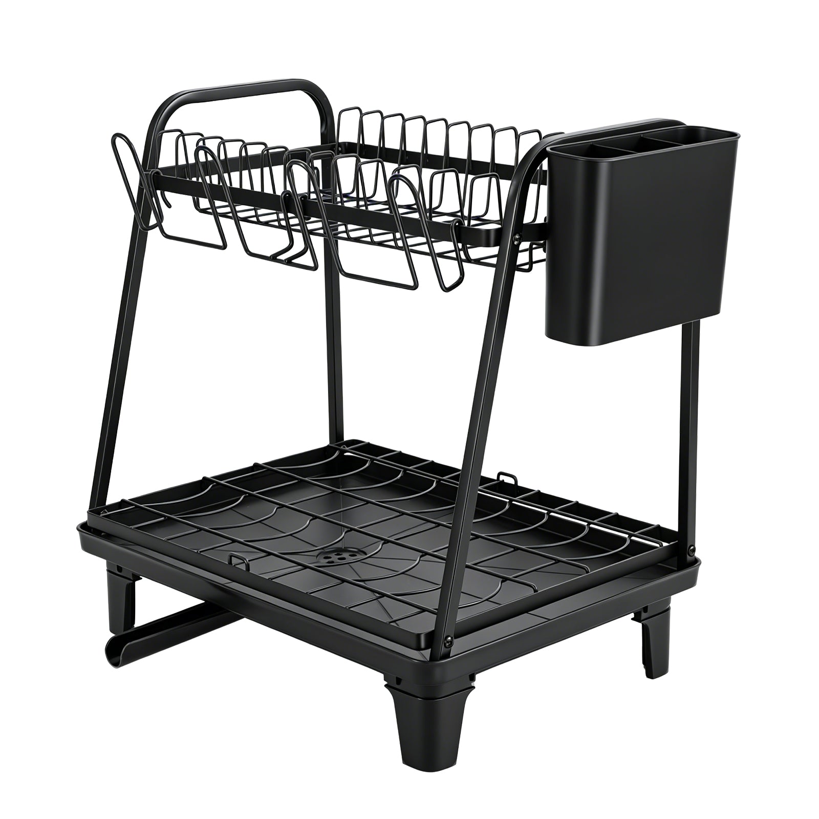Sekey 2-stufiges Abtropfgestell Geschirr – Platzsparender Doppel-Gesch – sekeymall