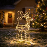 Salcar 60 cm LED reindeer Christmas lights, 140 LEDs