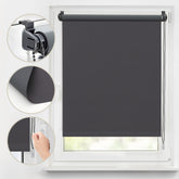 Sekey blackout blind, double-sided, same color and no drilling, dark gray