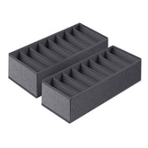 Salcar Schubladen-Organizer Set – 8 Fächer, Vliesstoff, 2 Größen (19×40×11 cm & 22×51×11 cm), für Kleidung, Accessoires & Alltagsartikel
