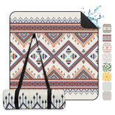 Sekey Picknickdecke Wasserdicht 200x200 cm – Sandfreie Stranddecke im Bunte Bohemian Design, PEVA-Unterseite & Tragegurt für Picknick, Camping und Strand