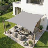 Sekey Sonnensegel Rechteckig – Hellgrau, Wasserdicht, 160 g/m² PES, Mit Naht & Reißfest, 95% UV-Schutz, Wetterfest für Balkon, Terrasse & Garten