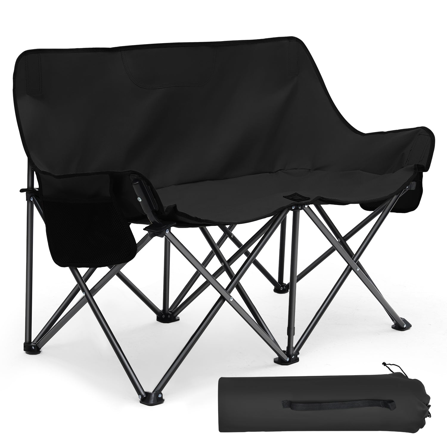 tragbarer campingstuhl Sunula Faltbarer Campingsofa für 2 Personen, Tragbarer Campingstuhl – sekeymall