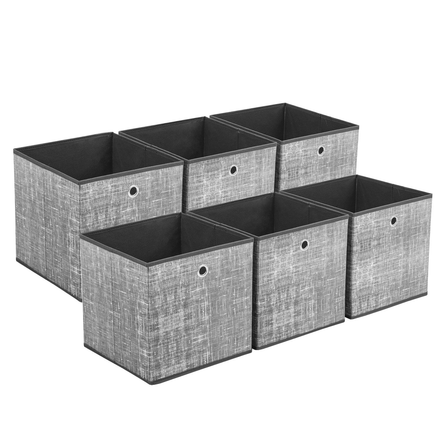 Sekey Aufbewahrungsboxen 6er Set Faltbare Stoffboxen 30 × 30 × 30 cm, – sekeymall