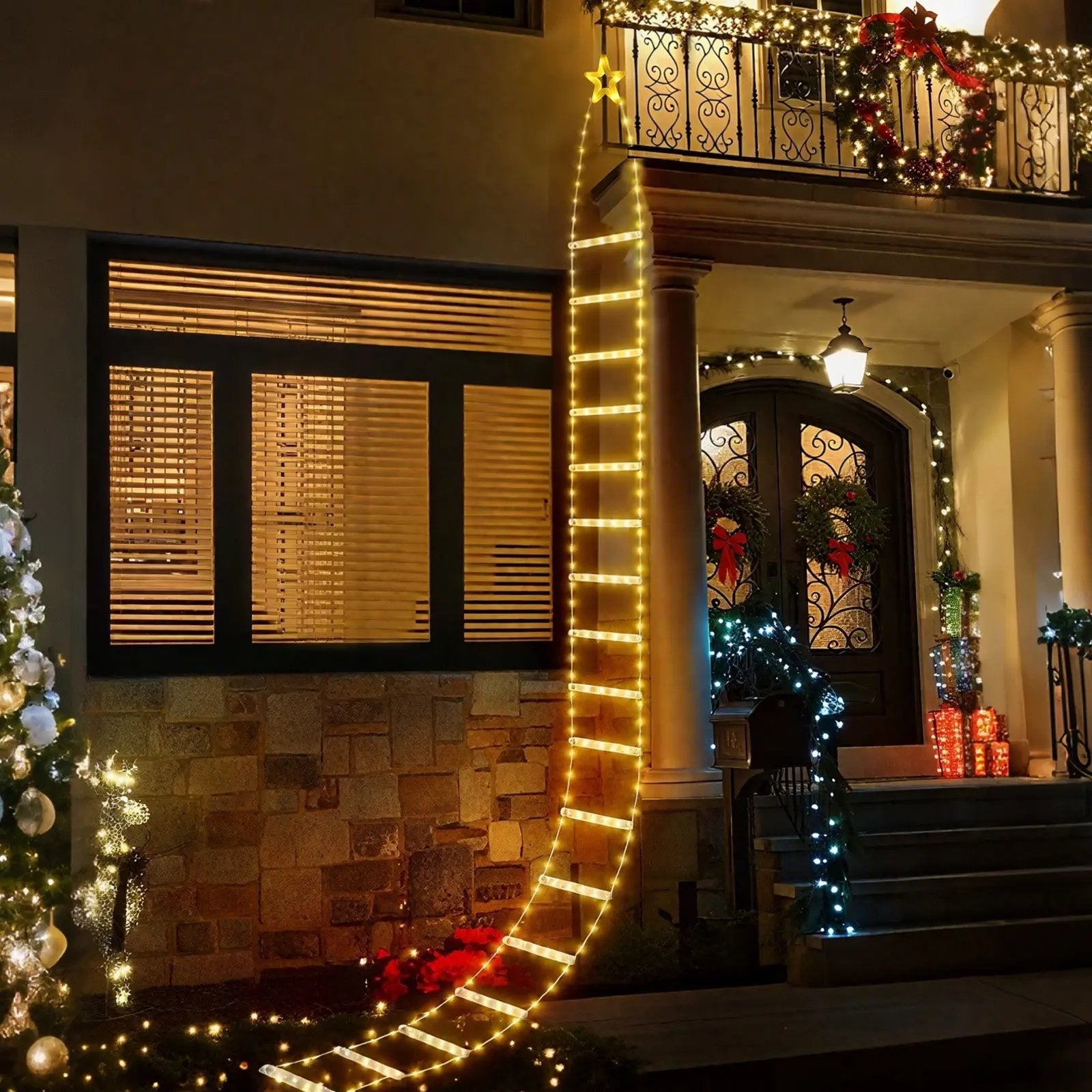 Salcar 3 m LED Leiter Lichterkette Außen, Warmweiß – sekeymall