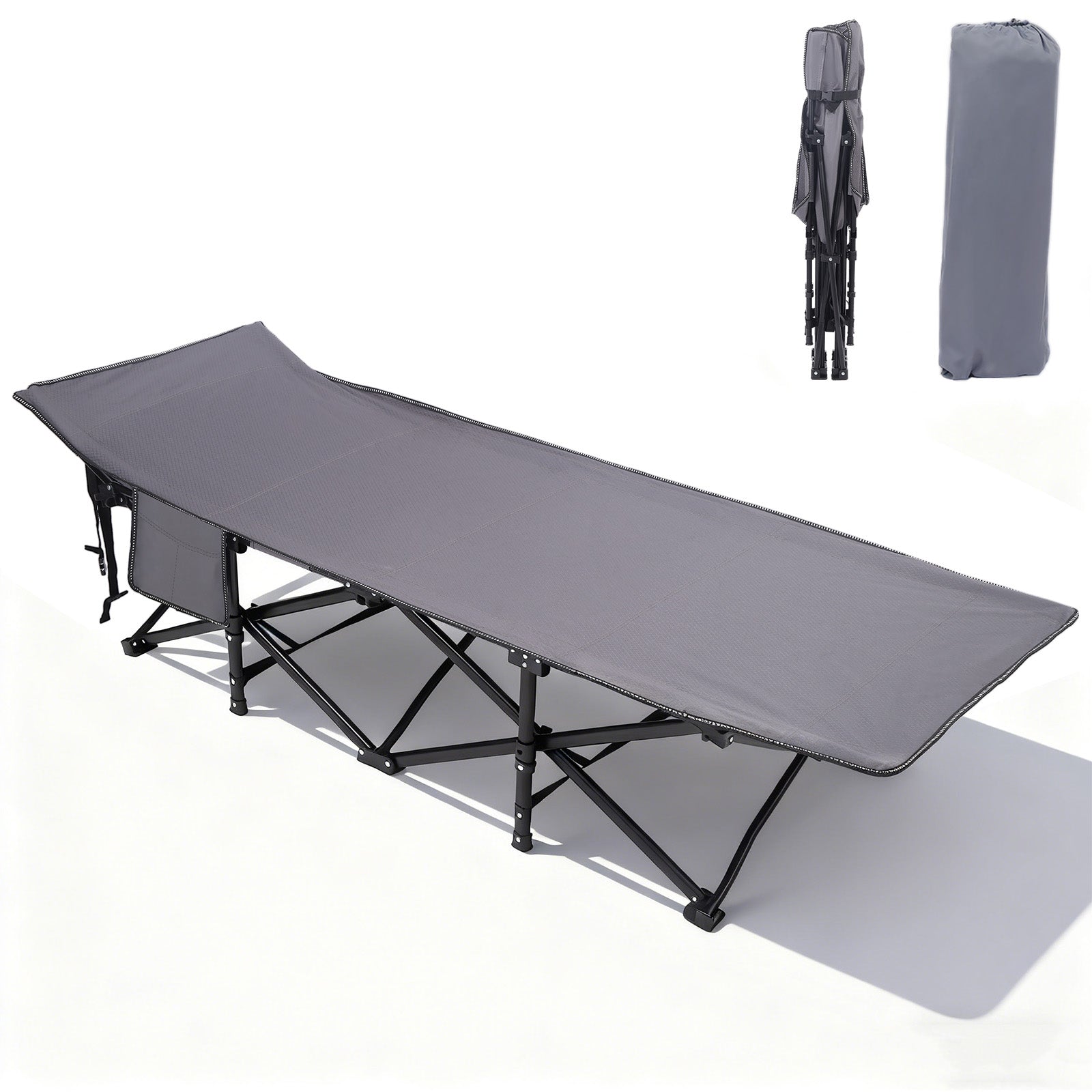 Sekey Feldbett Campingbett Klappbar 190×71×35 cm | 200 kg belastbar