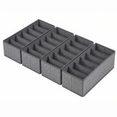 Sekey Schubladen Organizer – 17,5 × 35 × 11 cm, faltbare Stoffboxen mit Längsfächern