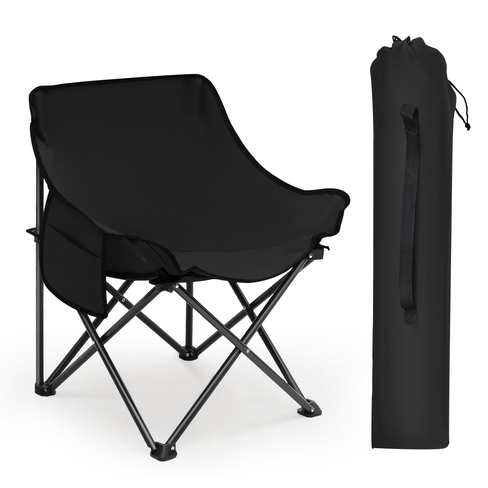 faltbare campingstühle Sunula Campingstuhl Faltbar Ultraleicht, 1/2 Stück, Tragbar mit – sekeymall