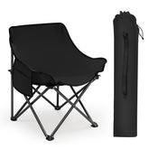 Sunula Folding Camping Chair, Ultralight, 1/2 Piece, Portable with Carrying Bag and Side Pockets, 100 kg Load Capacity, Non-Slip Feet, Moon Chair Design, For Camping, Fishing, Picnics, Garden, Beach, 600D Oxford Fabric
