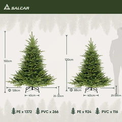 Salcar Artificial Christmas Tree, Small Spruce Christmas Tree PVC&PE