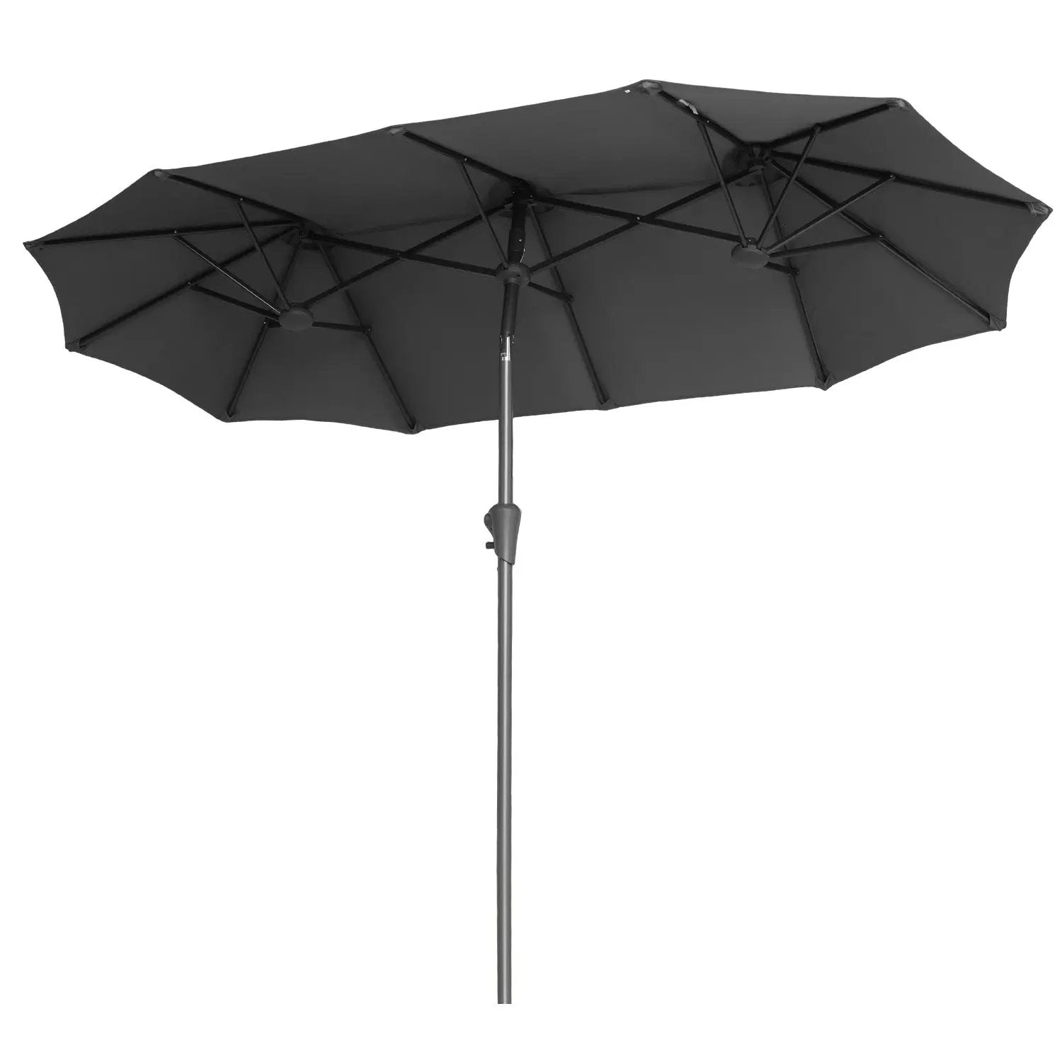 Sekey 300 x 160 cm Doppelsonnenschirm mit Kurbel, UV50+ Sekey