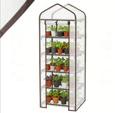 Sekey Mini Tomatengewächshaus 5 Etagen – Großes Balkon-Gewächshaus, winterfest & stabil für Indoor & Outdoor mit flexiblem Pflanzsystem