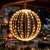 Salcar LED Kugelleuchte Warmweiß – Ø30/45/55 cm, 8 Modi, Timer & Memory, IP44 Weihnachtsdeko Außen