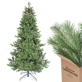 Salcar Künstlicher Weihnachtsbaum 150/180/210 cm aus 90 % PE Spritzguss, Premium Nordmanntanne, realistischer Christbaum mit stabilem Metallständer & Schnellaufbau-Klappsystem