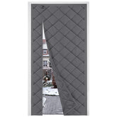 Sekey Thermo Türvorhang mit Magnetverschluss, Wärmeschutz & Energiesparvorhang aus Baumwoll-Polyester, Zugluftstopper für Balkon-, Terrassen- & Wohnungstüren
