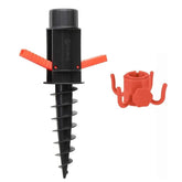 Sekey 22 mm - 32 mm Bodenhülse für Sonnenschirm, mit klappbaren Griffen und Aufhängehaken Sekey