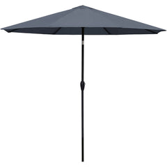 Sekey Sonnenschirm, 330cm Alu Gartenschirm 8-eckiger, mit Kurbel