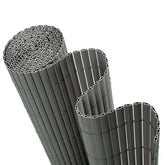 Sekey PVC Sichtschutzmatte mit doppelter Verstärkung innen, Hellgrau Sekey