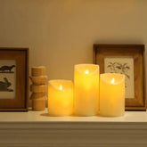 Salcar 3er Set LED Kerzen Batteriebetriebe Salcar