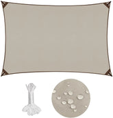 Sekey Sonnensegel mit Kit PES Sonnenschutzsegel Wasserdicht Sekey