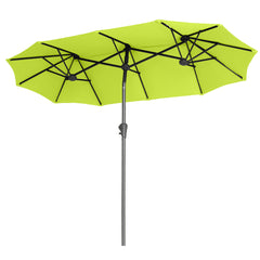 Sekey 300 x 160 cm Doppelsonnenschirm mit Kurbel, UV50+ Sekey 300 x 160 cm Doppelsonnenschirm mit Kurbel, UV50+