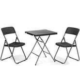 Sekey 3-teilig Balkonset, 2 Klappstuhl und Klapptisch Sekey