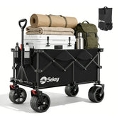 Sekey XXL Plus Faltbollerwagen 200 L – Bis 200 kg belastbar, Extra breite All-Terrain-Räder, patentierter 4-Wege-Sofortaufbau, 4032