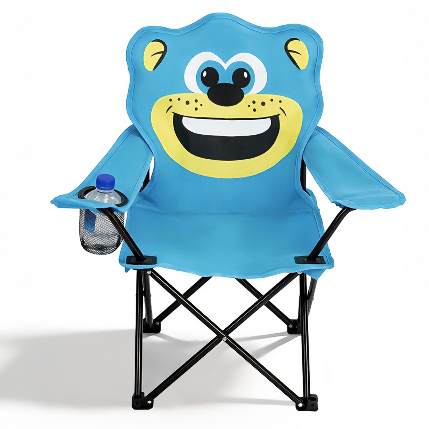 Sunula Kinder Klappstuhl Outdoor – Campingstuhl mit Bär-Motiv Blau & G – sekeymall