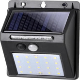 Salcar 2er Set LED Solarleuchte mit Bewegungsmelder, 20 LEDs, mit 1200 mAh Akku Salcar
