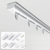 Sekey Gardinenstange Ausziehbar Gardinenschiene 1-läufig Alu-Vorhangschiene teleskopisch Sekey