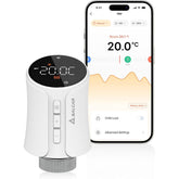 Salcar Smartes Heizkörperthermostat WLAN – WiFi Heizungsthermostat mit Tuya App, kompatibel mit Amazon Alexa & Google Home, programmierbar, ohne Gateway, Smart Heizkörperthermostat