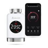 Salcar Smart Heizkörperthermostat TRV801W – WLAN Thermostat mit LCD-Display, Kompatibel mit Alexa & Google Home, App-Steuerung über Tuya, Kein Gateway Erforderlich Salcar
