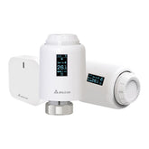 Salcar ZigBee Heizkörperthermostat Set 2er – Smartes Heizkörperthermostat mit Gateway & OLED-Display, Tuya Smart App, programmierbar, kompatibel mit Amazon Alexa & Google Assistant