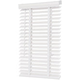 Sekey Weiße Holzjalousie 50 mm - Echtholz - Jalousette mit edler Holzmaserung Sekey