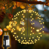 Salcar LED Weihnachtsbeleuchtung Außen 30 cm Kugel, 120 LEDs, Warmweiß, 8 Modi, Timer & Speicher, Wasserdicht, Hängende Lichter für Garten & Wohnzimmer Salcar