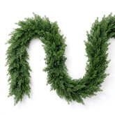 Salcar Künstliche Weihnachtsgirlande aus 100 % PE – Naturgetreue Thuja-/Zedern-Optik, extra dicht, 3 m / 5 m
